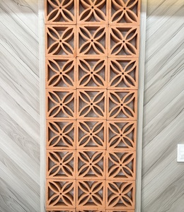 Hot Selling Vietnam Customized Lemon Flower Screen Outdoor Handmade Clay Hollow Angle <b>Bricks</b> Firebrick Sintered - Product Image 3