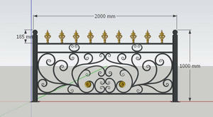 Barandilla de Seguridad para Balcón de Hierro Forjado Personalizada con Diseño Elegante, Perfecta para Decoración Exterior y Protección Segura del Balcón - Product Image 2
