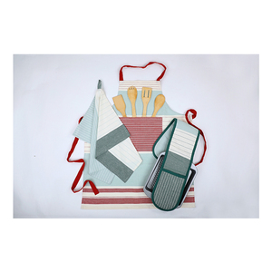 Green Cotton Apron for Kitchen <b>Cooking</b> Restaurant Catering and Workwear - Product Image 4