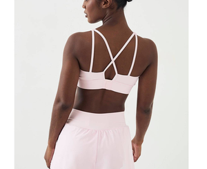 Sujetador deportivo OEM de alto rendimiento con tiras anchas cruzadas en la espalda para mujer, ropa interior de yoga, leggings transpirables para ejercicio y fitness, top. - Product Image 2