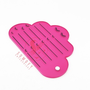 Bán buôn biểu tượng tùy chỉnh Acrylic Lash gạch nam châm khay phần mở rộng Pallet bền vững lông mi chủ với logo - Product Image 6