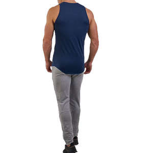 Camiseta sin mangas de algodón para hombre, la mejor calidad 2026, con logo personalizado, ecológica, informal, para gimnasio, fitness y entrenamiento. - Product Image 5