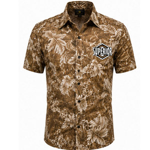 Chemise élégante décontractée pour homme de qualité supérieure avec impression haute résolution et tissu respirant et confortable - Product Image 1