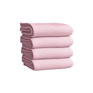 Serviette de cuisine décorative grise à rayures en coton, torchon doux et absorbant, linge de cuisine, fabricant OEM ODM en gros - Product Image 2