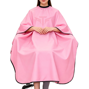 Custom Logo Eco-Friendly Nylon Polyester Waterproof <b>Hairdressing</b> <b>Cape</b> Salon Hair Cutting Apron with Sleeves Non-Stick - Product Image 3