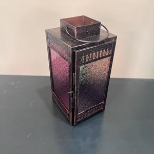 Farol de Hierro Vintage con Panel de Vidrio para Decoración del Hogar - Product Image 2