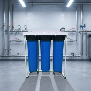 Purificateur d'eau domestique et extérieur JUMBO 6 étapes 20 pouces en plastique sous évier, filtration RO 100 GPD, durée de vie du filtre RO de 24 mois - Product Image 1
