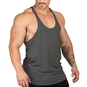 Nouvelle Arrivée Débardeurs de Sport Homme Couleur Unie Taille Plus Personnalisables Côtelés Respirants Décontractés pour l'Entraînement - Product Image 6