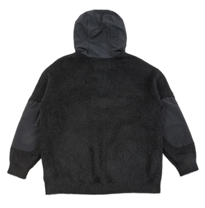 เสื้อฮู้ดขนโมแฮร์ปี 2026 ออกแบบเองได้ เสื้อฮู้ดซิปขนสัตว์สำหรับผู้ชาย เสื้อไหมพรมฤดูหนาวเนื้อนุ่มฟู ทรงโอเวอร์ไซส์ เสื้อสเวตเตอร์ถักลายแจ็คการ์ด เสื้อฮู้ดขนโมแฮร์ - Product Image 1