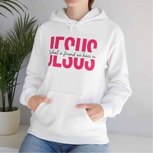 Sudadera de la Marca Jesus Christian Ministry para Hombre, Mujer y Jóvenes, de Algodón Grueso, Felpa Francesa, con Logotipo Bordado - Product Image 4