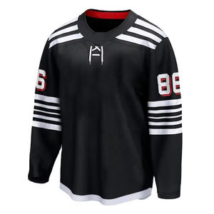 Maillot de hockey sur glace imprimé respirant, style logo personnalisé, fabricant pakistanais de qualité supérieure, coupe régulière pour adulte, 100 % polyester, sport - Product Image 1