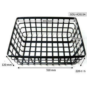 Panier de rangement rectangulaire moderne en métal pour salles de bain - Product Image 5