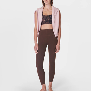 Custom Size Color High Quality Breathable Cotton/Bamboo Fabric Solid Anti-Bacterial Women <b>Yoga</b> <b>Leggings</b> - Product Image 3