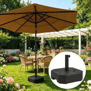 Base per Ombrellone da Giardino in Acciaio Inossidabile, Raggio 3M, per Patio, Ristorante, Hotel, Palestra, con Telaio in Acciaio - Product Image 6