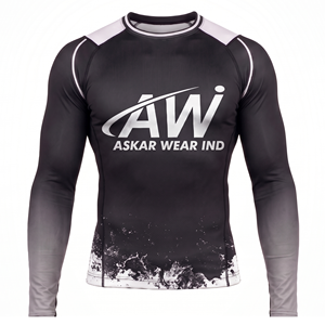 เสื้อแรชการ์ดแขนยาวสำหรับผู้ชาย ยี่ห้อ Askar Wear ลายพิมพ์แบบ Sublimation แห้งเร็ว ผลิตจากผ้า Spandex และโพลีเอสเตอร์ เหมาะสำหรับออกกำลังกาย มีไซส์สำหรับผู้ใหญ่ - Product Image 1