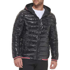 Premium Insulated Men's Puffer Jackets for Cold Weather Stylish Solid-Color Outerwear for Outdoor <b>Winter</b> Activities - Product Image 4