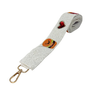 Lindo Bolso de Hombro de Algodón Bordado con Cuentas, Estilo Vintage, con Correa de Gancho, Diseño de Corazón, Ajustable e Impermeable - Product Image 2