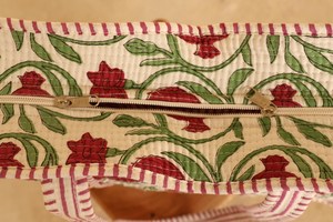 Sac fourre-tout en coton avec motif grenade, style bohème, ouvert en haut, pour le shopping toutes saisons - Product Image 3