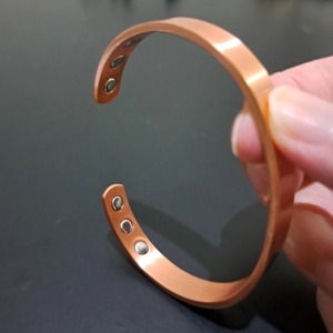 New Luxury Polished Modern Copper <b>Bangle</b> Women Magnetic <b>Engraved</b> Handmade by copper jewelry Modern antique design - Product Image 2