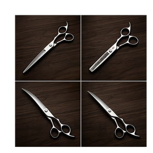 Pet Grooming <b>Scissors</b> Set <b>Dog</b> Hair Cutting Tools With Case Professional <b>Dog</b> Grooming <b>Scissors</b> With Comfortable Grip Handle - Product Image 2