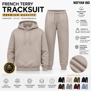 Ensemble de survêtement unisexe en coton molletonné lourd style hip-hop - OEM/ODM, marque privée, vente en gros - Product Image 3