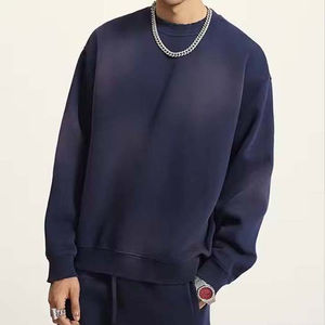 Sweat-shirt en molleton français délavé à l'acide 100% coton, lavage vintage personnalisé, sweats à capuche pour hommes, sweats basiques personnalisés - Product Image 2