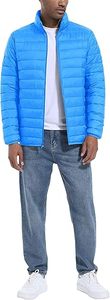 Men's Lightweight <b>Packable</b> Down Coat Waterproof Winter Hooded <b>Jacket</b> with 100% Down Filling Casual Storage Pouch - Product Image 6
