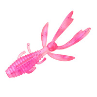 Appât flottant souple en caoutchouc et plastique pour crevettes et écrevisses, 6cm/7.2cm, 10 pièces, leurre de surface/milieu pour la pêche au bar en eau douce