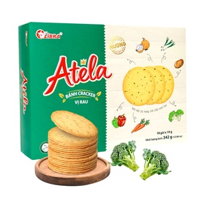 HALAL Atela 342G Galletas de verduras crujientes Caja de bajo contenido de grasa Embalaje Salado Sabor dulce Producto de FMCG de Vietnam Precio barato - Product Image 3