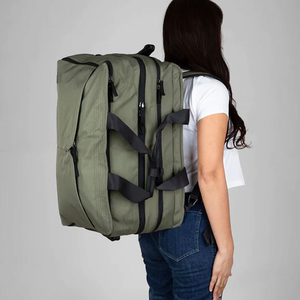 Custom Logo Vintage Sports Garment Waterproof Luggage Weekender Bags Men <b>Canvas</b> Travel Duffel Bag - Product Image 5