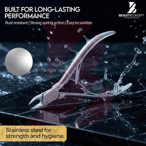 ที่ตัดเล็บแบบสปริงสำหรับมืออาชีพ ราคาขายส่ง ผลิตภัณฑ์คุณภาพสูง ที่ตัดหนังกำพร้า สแตนเลสสตีล คมกริบ อุปกรณ์ทำเล็บ - Product Image 6