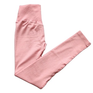 <b>Women</b> High Waist Full Length Fitness Leggings Seamless Yoga Sport Pants Workout Athletic Four-Way Stretch Spandex/<b>Nylon</b> - Product Image 5