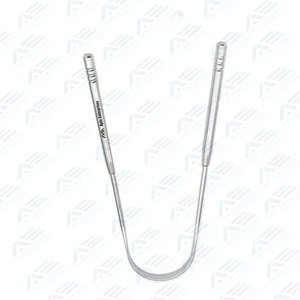 Instruments chirurgicaux dentaires en acier inoxydable, gratte-langue ergonomique en forme de U, équipements dentaires, instruments dentaires - Product Image 3