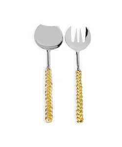 Efficient Design Metal Cutlery Stainless Steel <b>Salad</b> Server Dishwasher Safe Serving Spoon Kitchen Homes Export Quality Wholesale - Product Image 2