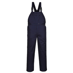 Navy Blue Work Bib <b>Overalls</b> <b>Men</b> Cotton Water Resistant Heavy Duty Coverall Uniform - Product Image 2