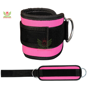 สายรัดข้อเท้าแบบปรับได้ระดับมืออาชีพ พร้อมห่วงรูปตัว D วัสดุไนลอน ปิดด้วยแถบตีนตุ๊กแก สำหรับการฝึกความแข็งแรงของขาแบบครบวงจร เหมาะสำหรับทุกเพศ - Product Image 1