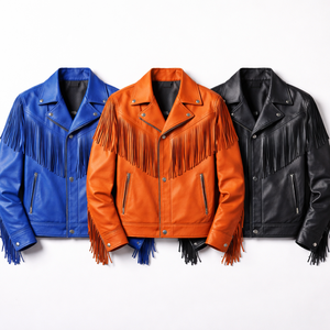 Wholesale Men's Leather <b>Fringe</b> <b>Jacket</b> Custom Design OEM Supplier - Manufacturer Direct Low MOQ - Product Image 5