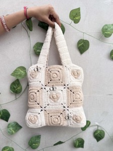 Hot Sale Summer Beach Straw Bags Bohemian Crochet Handmade Handbag Women Shoulder Bag Stylish Sea Grass <b>Square</b> Bag - Product Image 4