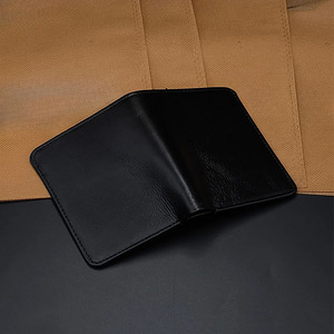 Black Leather <b>Wallet</b> Men Zipper Pocket Bifold Soft Smooth Card Slot Compact <b>Money</b> Organizer Luxury Classic Business Male OEM - Product Image 6