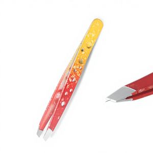 Pinzas para Cejas de Punta Inclinada de Acero Inoxidable Personalizadas de Alta Calidad, Venta Caliente 2026, Precio al por Mayor, Marca Privada - Product Image 1