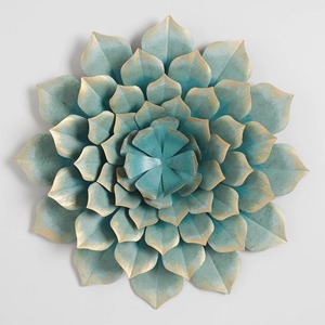 Modern Living Room and Bedroom Wall Decorative Sky Blue Enamel Finished Metal <b>Art</b> Best Home Interior - Product Image 3