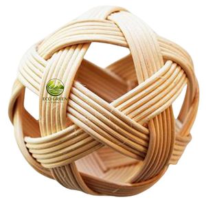 Juguete de Pelota de Ratán Resistente para Perros, Pelota Natural para Masticar, Hecha a Mano, Ecológica, para Perros Pequeños y Medianos, para Entrenamiento - Product Image 4