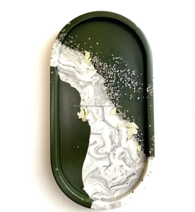 Top Selling Artificial <b>Resin</b> Epoxy Love MODEL Handmade Customizable Size/Color <b>Sculpted</b> Serving Tray Home Restaurants Hotels - Product Image 4