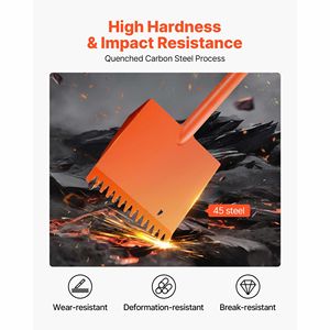 1 pelle à tuiles avec poignée en D, haute dureté 45 #   Barres de déchirement de toiture en acier légères pour déchirer facilement les tuiles – Catégorie : Outils de déchirement de toiture - Product Image 3