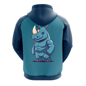 Sudaderas con capucha cortas para hombre, de alta calidad, con hombros caídos, de gran peso, extragrandes, de 400-500 g/m², de fabricantes de renombre. - Product Image 4