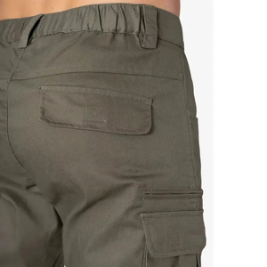 Custom <b>Men's</b> Casual Fitness Sports <b>Cargo</b> <b>Pants</b> High Quality Solid Color <b>Cuffed</b> Tapered Work <b>Pants</b> With Multi Side Pockets - Product Image 5