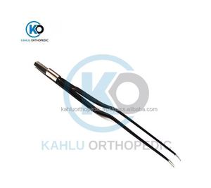 Pince bipolaire courbée non adhésive de type baïonnette pour neurochirurgie, 22 cm avec butée, pince isolée angulaire par KAHLU ORTHOPEDIC - Product Image 3