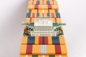 MSC OSCAR - Maqueta de Buque de Carga Comercial Internacional de Madera Hecha a Mano para Exhibición, Colección o Regalo de Recuerdo - Product Image 6