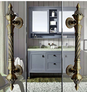 Manija de Puerta Europea de Lujo Moderna, Chapada en Latón y Titanio Dorado, Fácil Instalación, Garantía de 5 Años, para Puertas de Villas y Clubes - Product Image 6