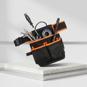Customizable Heavy Duty Oxford Cloth Waist <b>Tool</b> Belt <b>Bag</b> Multi Pocket Construction Worker Carpenter Pouch With Waist Strap - Product Image 4
